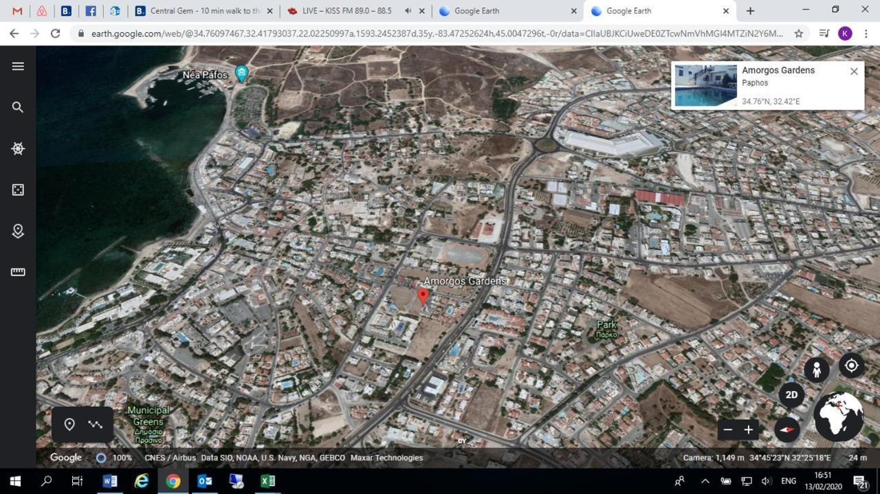 Ferienwohnung Central Gem - 10 Min Walk To The Sea, Harbor And Mall Paphos Exterior foto